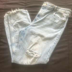 Vintage Straight High Waist Denim Jeans